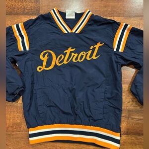 Detroit Tigers Majestic MLB Authentic Collection Windbreaker Pullover Kids Large